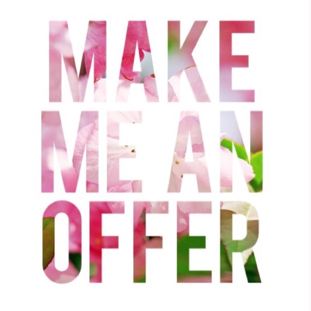 All my prices are negotiable!